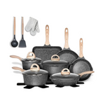 20-Piece Jeetee Nonstick Granite Coating Induction Pots & Pans Set