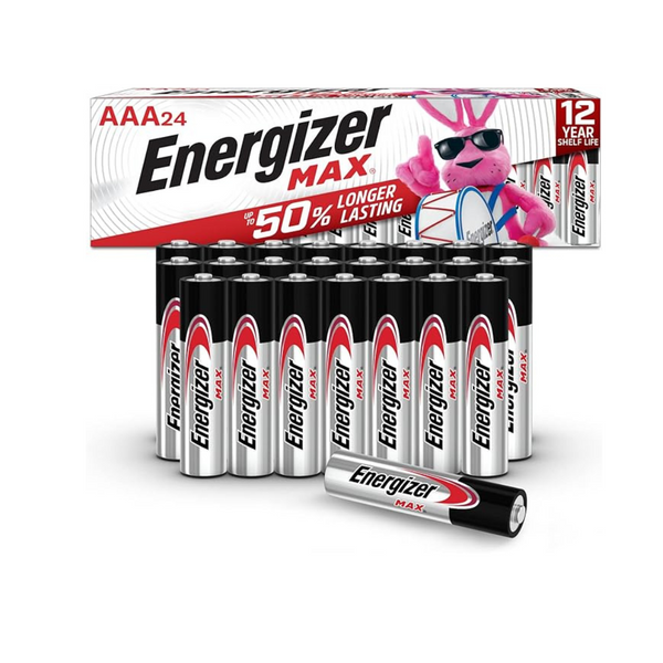 24-Count Energizer Max Alkaline AAA Batteries