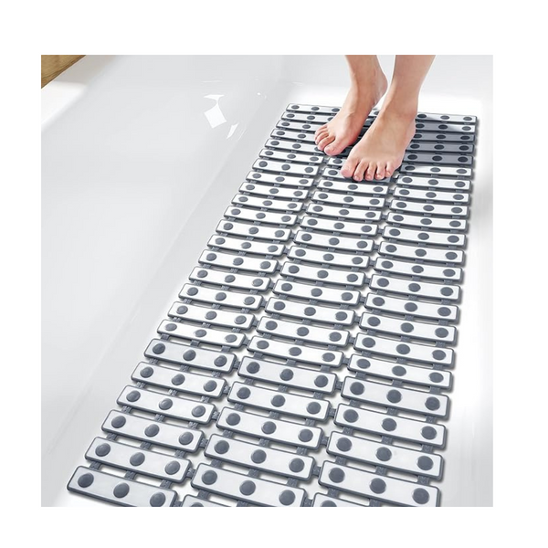 Yimobra Extra Long Bathtub Shower Mat with Drain Hole