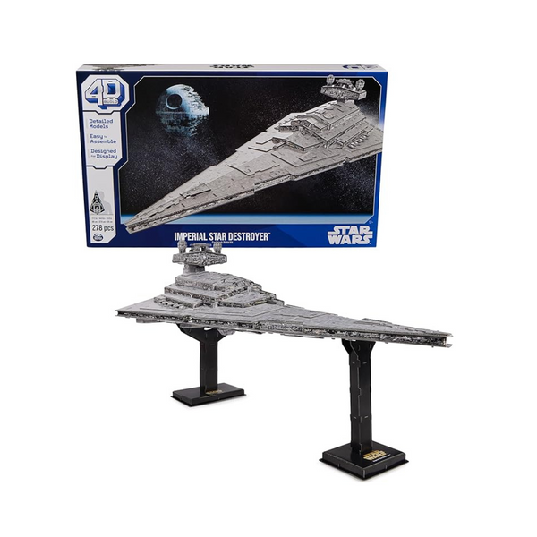 278-Piece 4D Build Star Wars Deluxe Imperial Star Destroyer 3D Model Kit