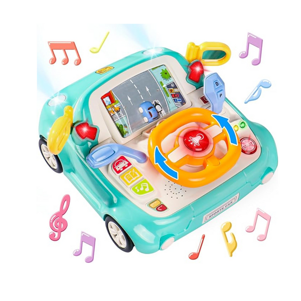 Kids Steering Wheel Toy Musical Baby Car Toddlers Toys