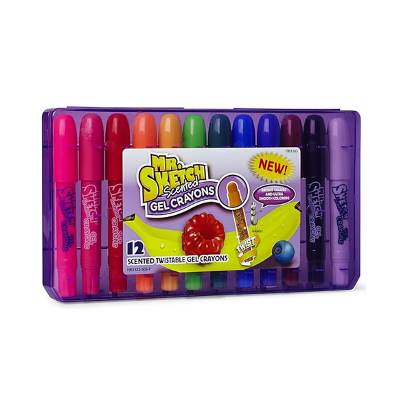 12-Count Mr. Sketch Scented Twistable Gel Crayons