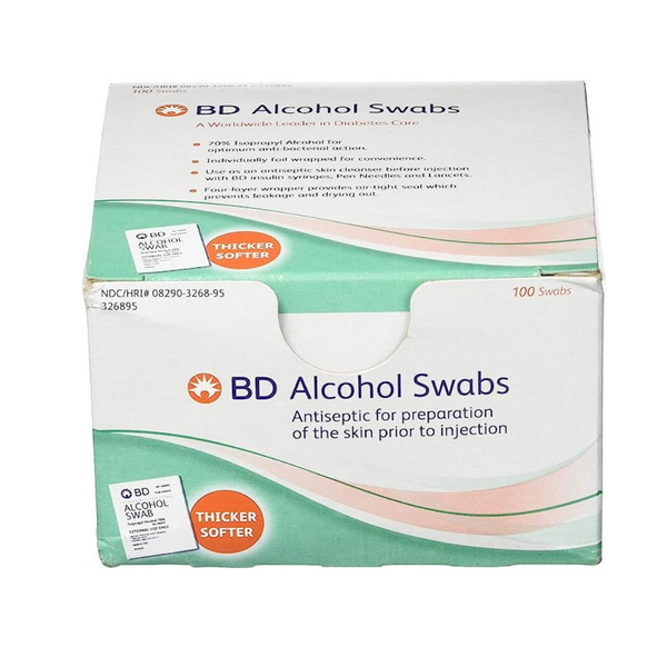 100-Count BD Alcohol Swabs