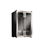 NutriChef 24 Bottle Dual Zone-Stainless Steel Cellar Chiller