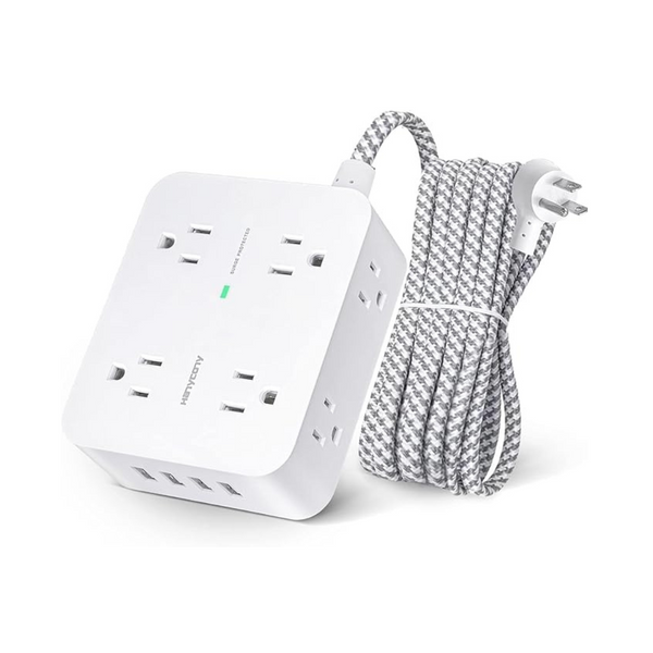 Hanycony 8 Widely Outlets with 4 USB Charging Ports Power Strip