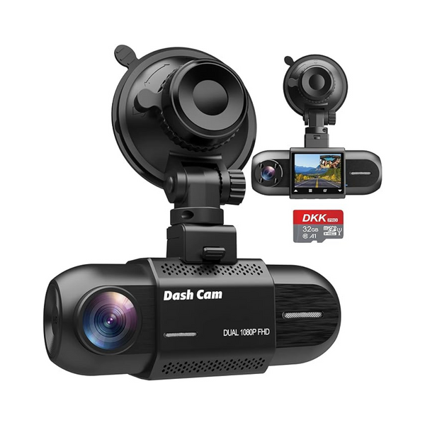 Dual Front & Cabin Car Dash Camera with 1.5" Display