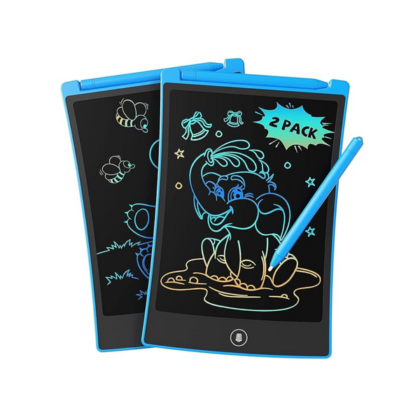 2-Pack Tekfun Kid's 8.5" LCD Writing Tablet with 4 Stylus