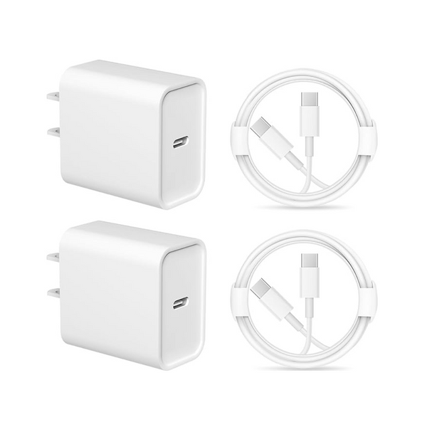 Romitaz 2-Pack 6ft USB-C iPhone 15 Wall Charger