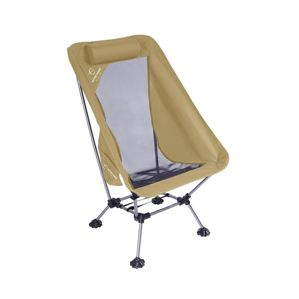 Ultralight High Back Camping Chair with Nylon Mesh and Comfortable Headrest