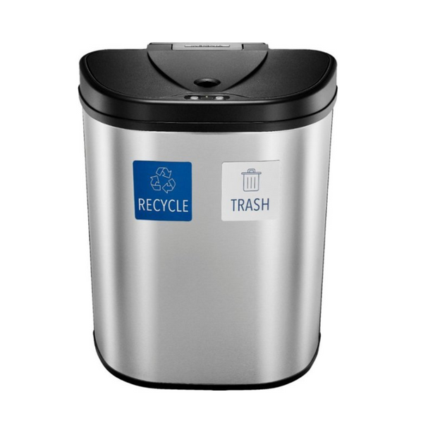 Insignia Stainless Steel 18 Gal. Automatic Trash Can