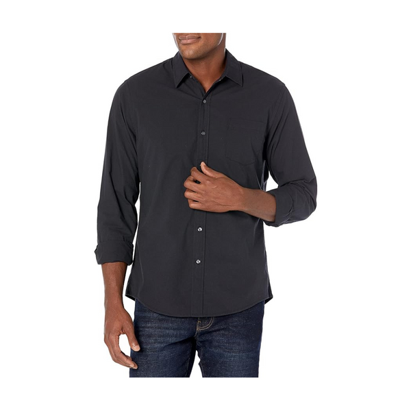 Amazon Essentials Men's Slim-Fit Long-Sleeve Poplin Shirt