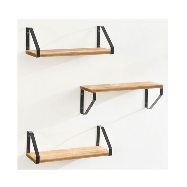 3-Set Tfer Geometric Floating Wall Shelves