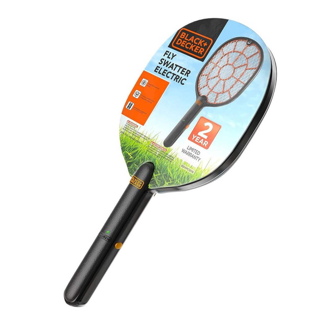 Black Decker Indoor & Outdoor Electric Fly Swatter & Fly Zapper