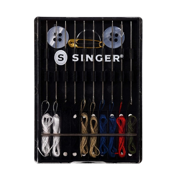 Set of 10 Singer Sew-Quik Threaded Hand Needle Kit