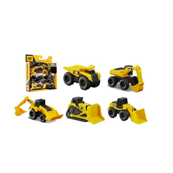 CAT Little Machines 5 pk Truck Toy Set Cake Toppers