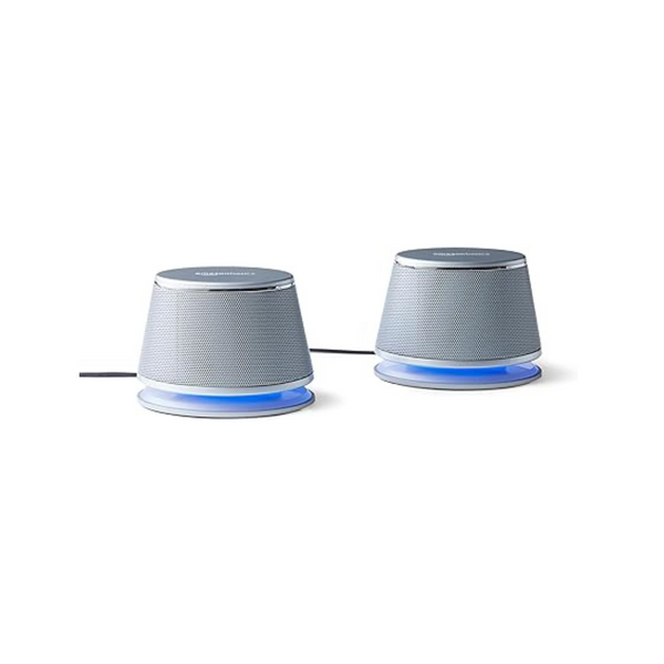 Amazon Basics USB-Powered PC Computer Speakers with Dynamic Sound