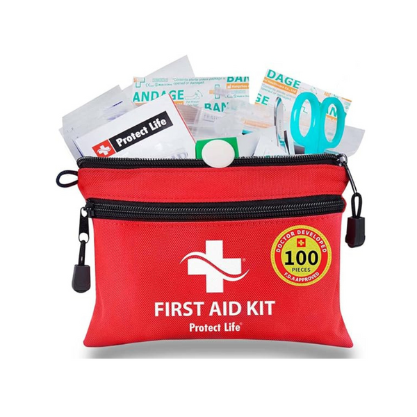 100-Pieces Protect Life First Aid Travel/Survival Medical Kit Kit