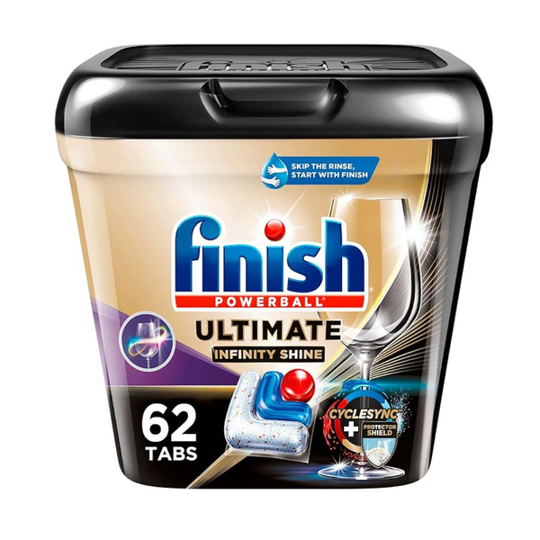 62-Count Finish Ultimate Plus Infinity Shine Dishwasher Detergent