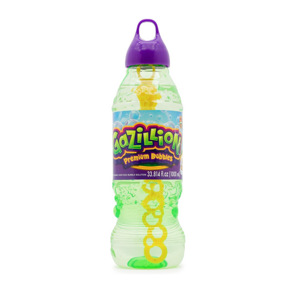 Gazillion Bubbles Original Bubble Solution 1L & 7-in-1 Bubble Wand