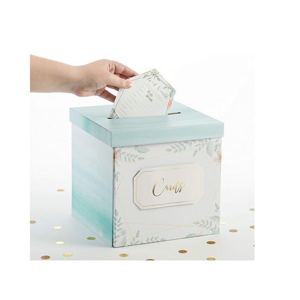 Kate Aspen Geometric Floral Wedding Card Box