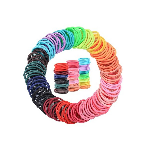 200-Pieces Seiolieliou Elastics Small Ponytail Hair Ties for Kids