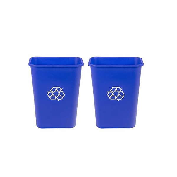 2-Pack Amazon Basics 10 Gallon Commercial Office Wastebasket