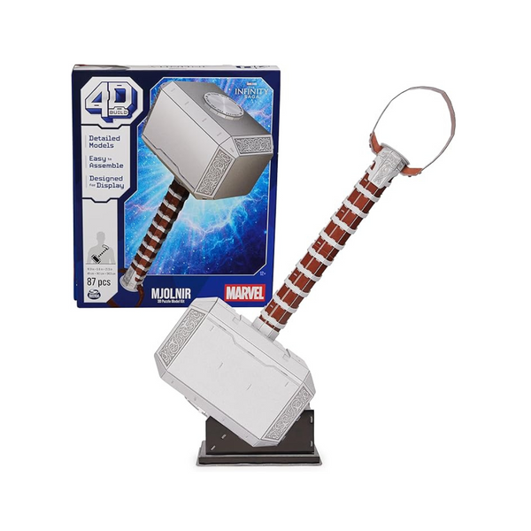 4D Build Marvel Mjolnir Thor Hammer 3D Puzzle Model Kit