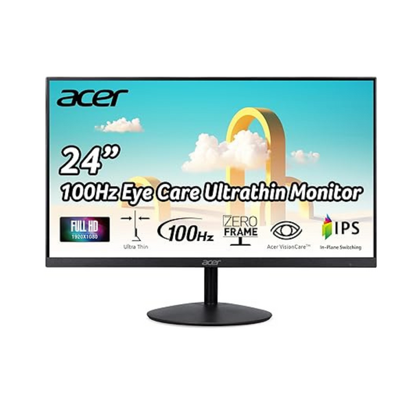 Acer 23.8″ Full HD (1920 x 1080) IPS Zero-Frame Gaming Office Monitor