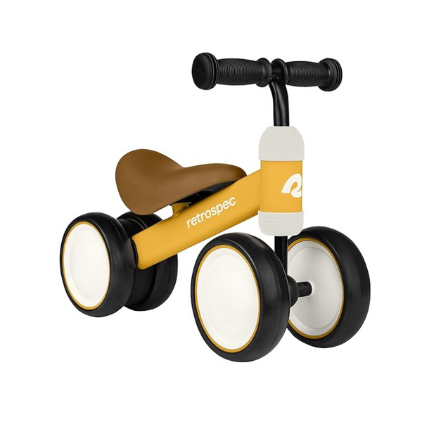 Retrospec Cricket Baby Walker Balance Bike with 4 Wheels