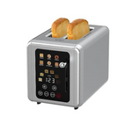 Whall Touch Screen 2 Slice, Stainless Steel Digital Timer Toaster