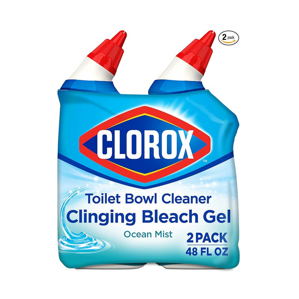 2-Pack 24oz Clorox Toilet Bowl Cleaner Clinging Bleach Gel