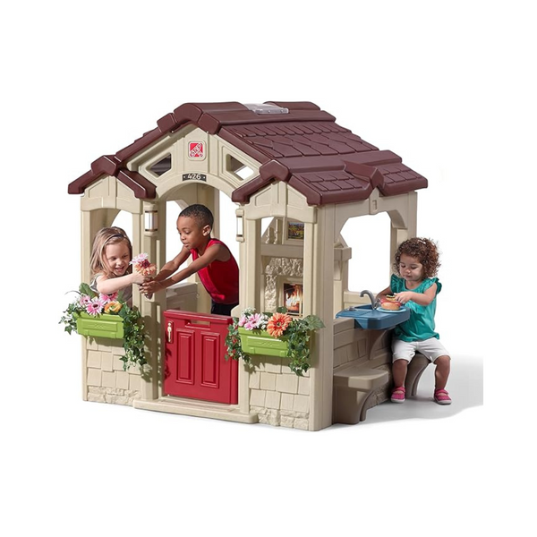 Charming Cottage Kids Playhouse, Indoor and Outdoor Playset