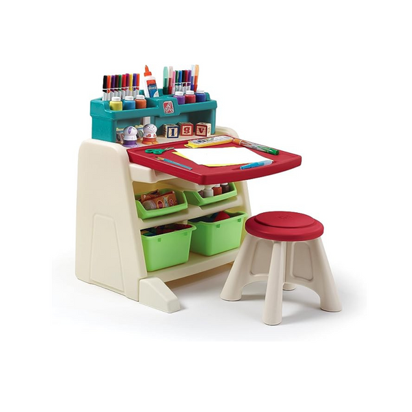 Step2 Flip & Doodle Easel Desk With Stool for Kids