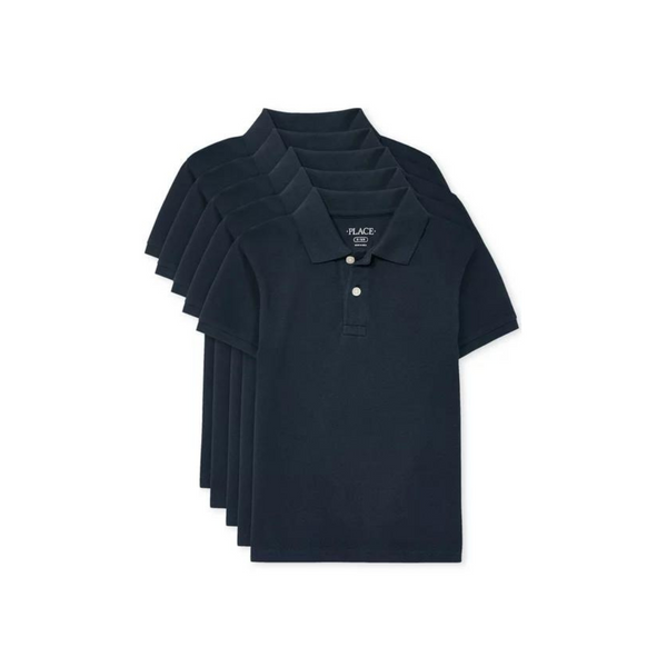 5-Pack The Children's Place Boys Short Sleeve Pique Polo