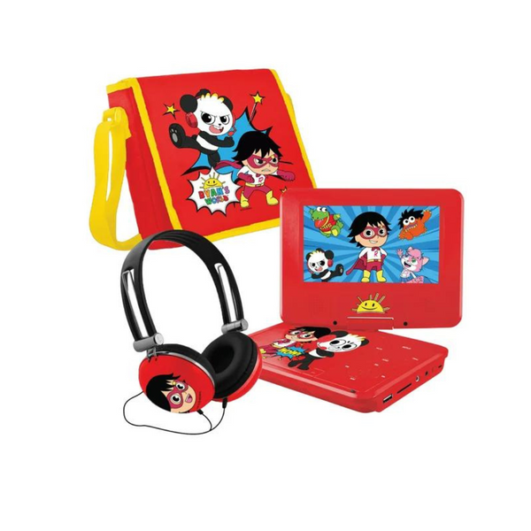 Ryan's World 7 inch Portable DVD Player with Matching Headphones and Carrying Case