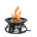 21" BTU Steel Portable Propane Fire Pit with Cover & Carry Kit