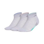 adidas Women’s Superlite Stripe 3 3-Pack Low Cut Socks