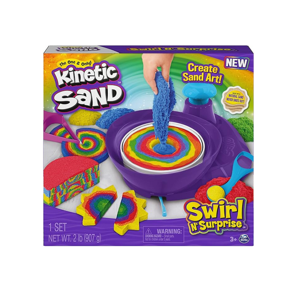 Kinetic Sand Swirl N Surprise 2lb Playset Kit