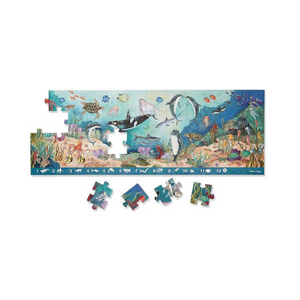 Melissa & Doug 48-Piece Search and Find Beneath the Waves Floor Puzzle