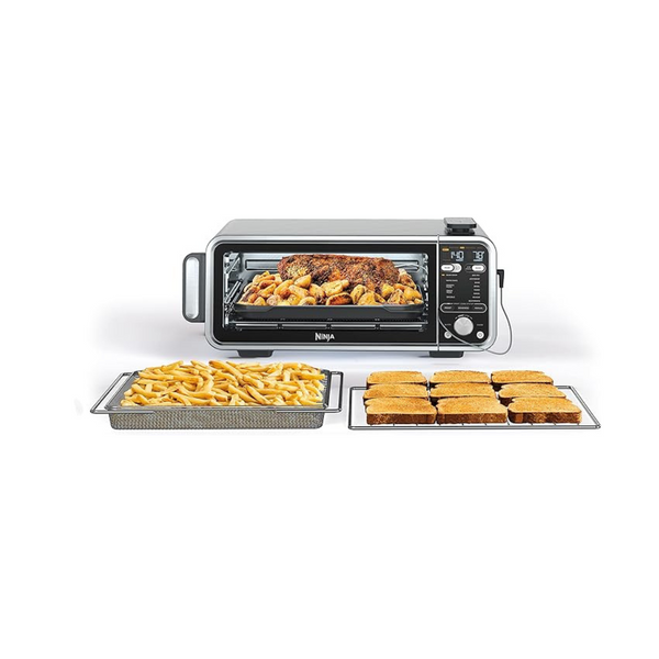 Ninja Foodi Smart 13-in-1 Dual Heat Air Fry Countertop Oven, Dehydrate, Reheat, Smart Thermometer, 1800-watts