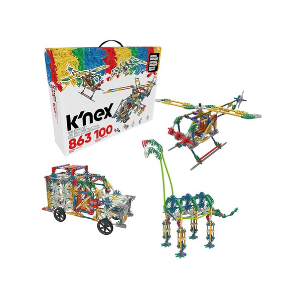 K’NEX Imagine: 100 Model Building Set – 863 Pieces