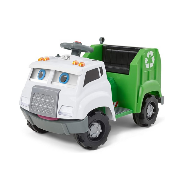 Kid Trax Real Rigs Toddler Recycling Truck Interactive Ride On Toy