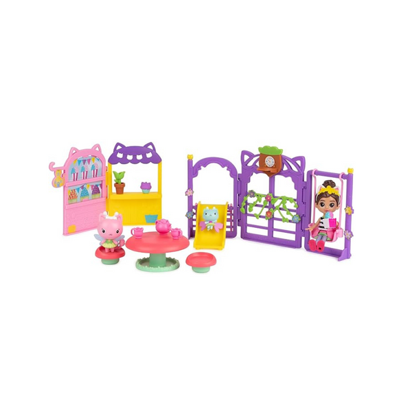 18-Piece Gabby's Dollhouse Kitty Fairy Garden Party Playset