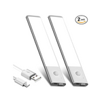 2-Pack 6500K Type-c Rechargeable LED Motion Sensor Closet Lights