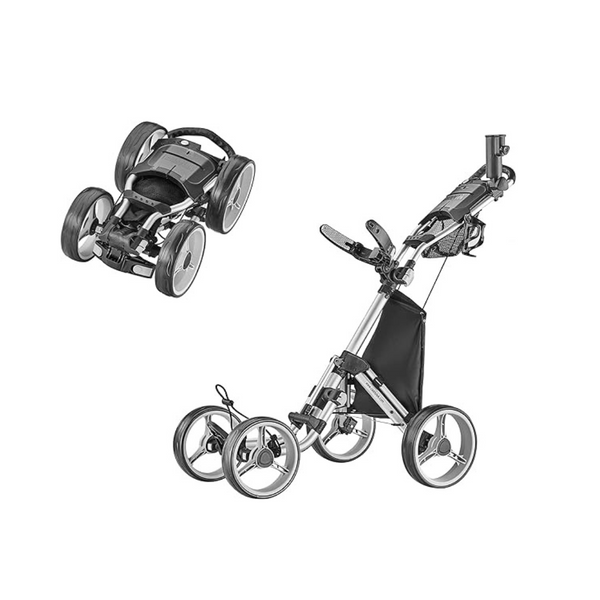 CaddyTek Explorer V8 SuperLite 4-Wheel Golf Push Cart