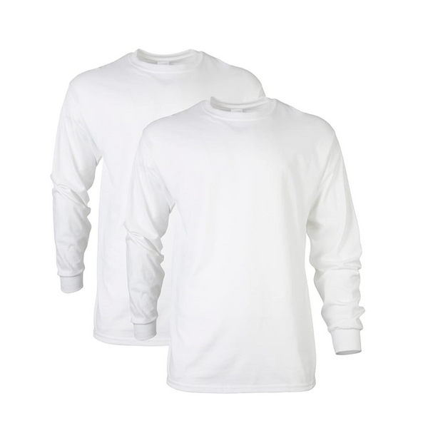 2-Pack Gildan Men's Ultra Cotton Long Sleeve T-Shirt