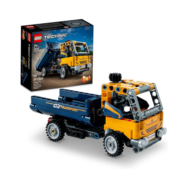 Lego 2-in-1 Technic Dump Truck 42147 Toy Set (177-Piece)