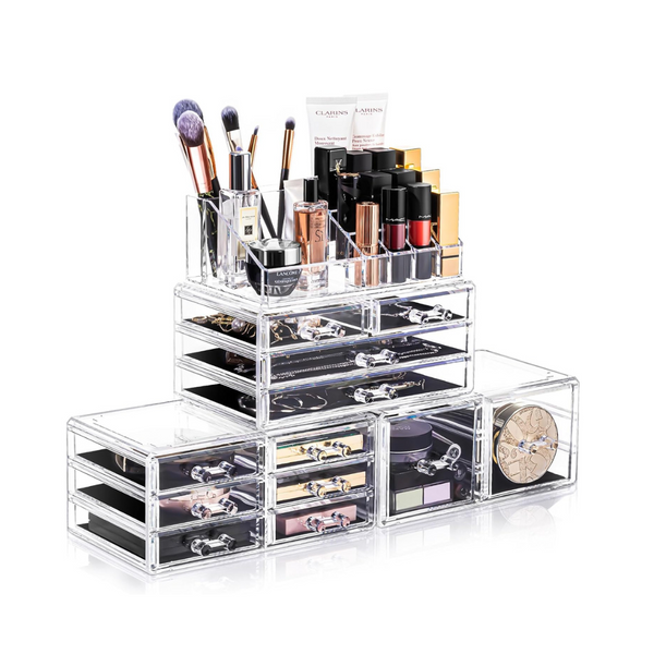 4-Piece Urmoms Acrylic Makeup Storage Box