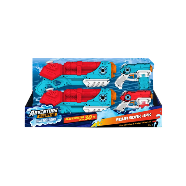 4-Pack Adventure Force Water Strike Aqua Soak