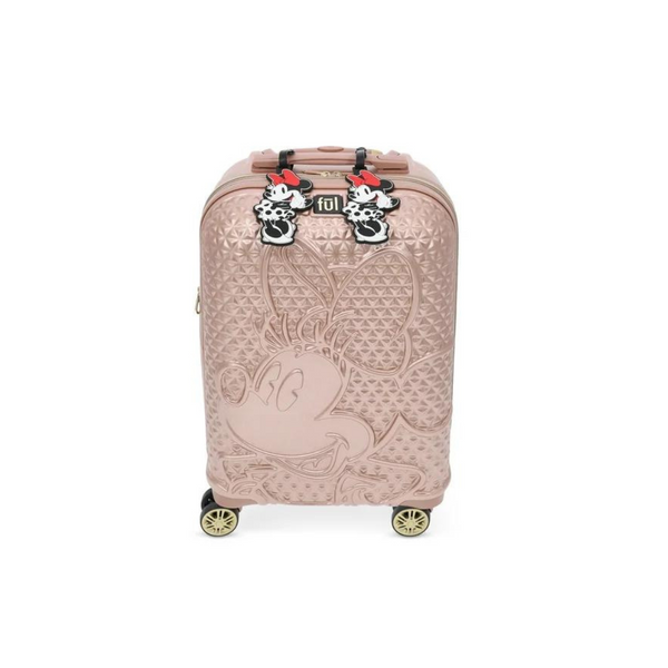 Disney Ful Minnie Mouse Texture 22.5" Carry-on with 2 ID Tags